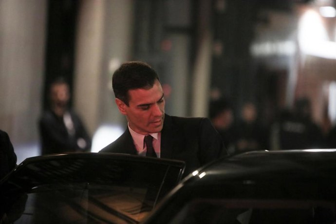 El presidente del Gobierno, Pedro Sánchez, interviene en el homenaje a Francisco