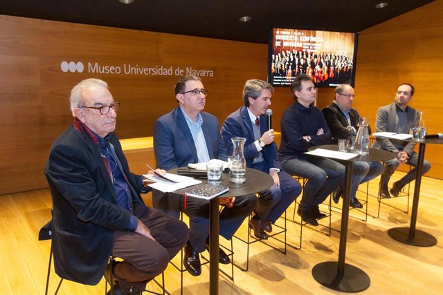 Presentación del concierto de la OSN, Orfeón Pamplona y la Coral de Cámara en el