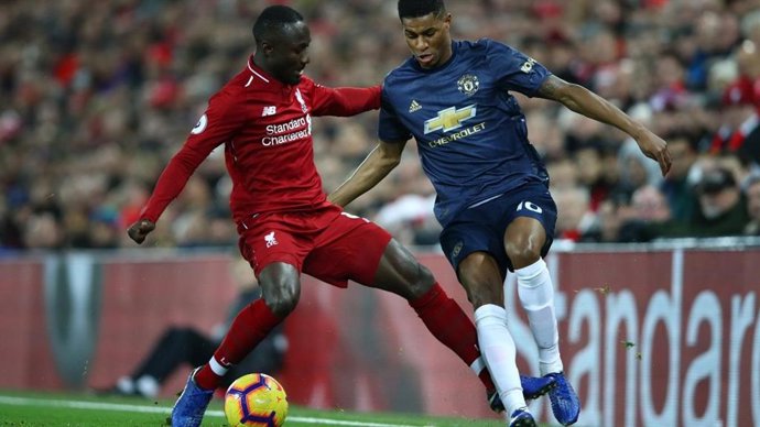 Keita (Liverpool) y Rashford (Manchester United)