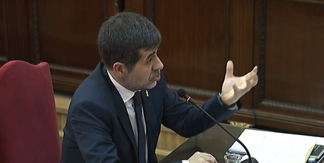 Interrogatorio a Jordi Sànchez en el juicio por el 'procés'