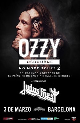 Cartell del concert d'Ozzy Osbourne a Barcelona