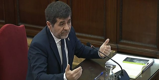 El expresidente de la Asamblea Nacional Catalana (ANC) Jordi Sànchez declara en 