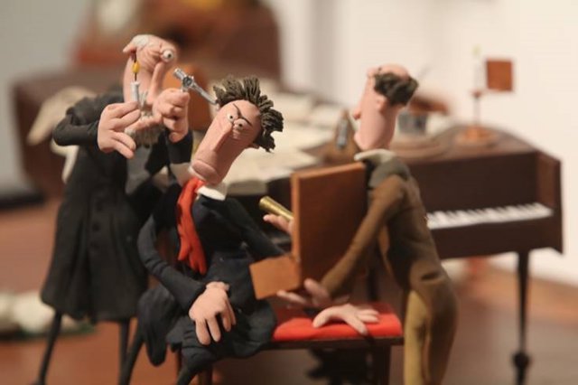 Una de las piezas de 'Plastihistoria de la Música'