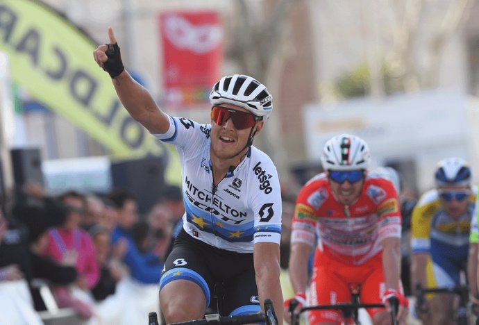 El ciclista italiano Matteo Trentin (Mitchelton-Scott), en la Vuelta a Andalucía