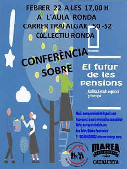 Lidia Senra defiende en Barcelona las pensiones públicas y vías para salir de la