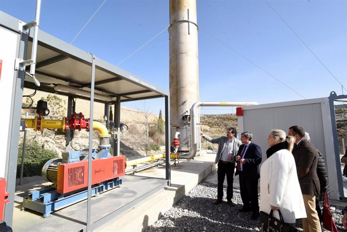 Inauguración de la nueva planta de biogás en Alhendín