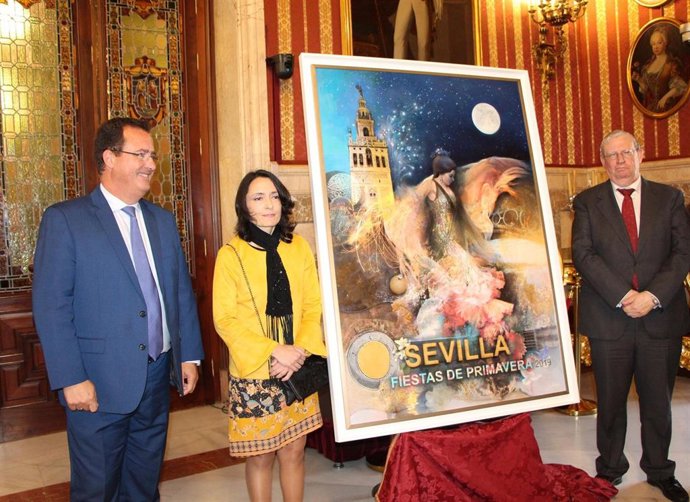 Isabel Sola realiza una obra alegórica para el cartel de las Fiestas de Primaver