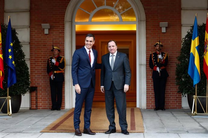  Pedro Sánchez recibe al primer ministro de Suecia Stefan Lfven