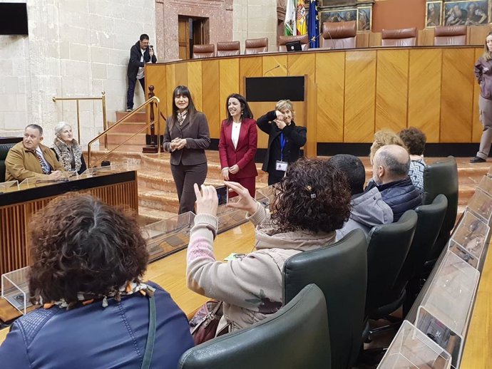 Bosquet en la jornada de puertas abiertas del Parlamento andaluz