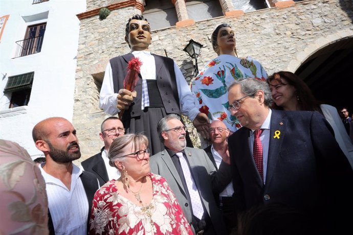 El president de la Generalitat, Quim Torra, i la consellera Laura Borrs