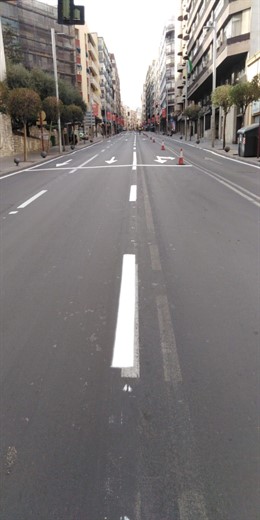 Ayuntamiento Pinta La Señalización Horizontal De La Venida De Madrid