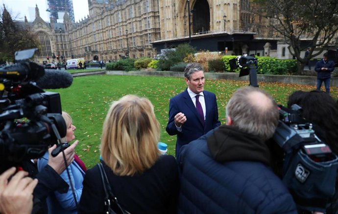 El portavoz laborista Keir Starmer, en Londres