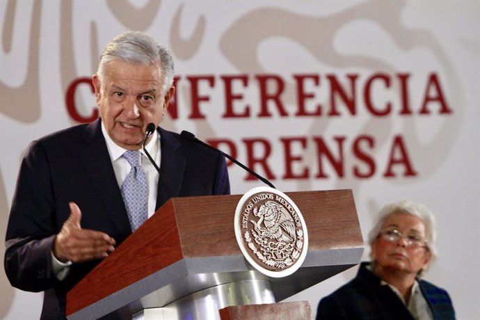 Mexican President Obrador press Conference in Mexico City