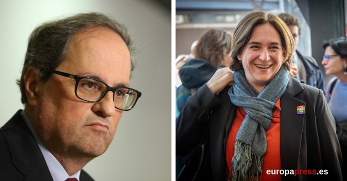 Quim Torra y Ada Colau