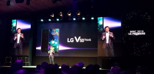 LG presenta en el MWC sus nuevos smartphones LG G8 y LG V50