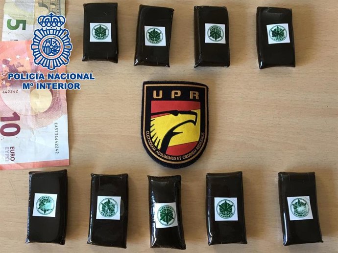 Material incautado por la UPR de la Policía Nacional