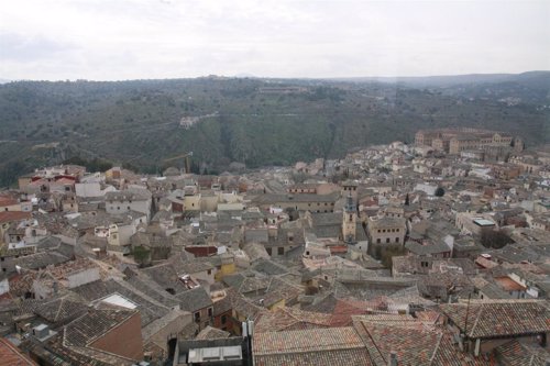 Toledo, Vista Aérea, Panorámica, Edificios, Catedral, Ciudad