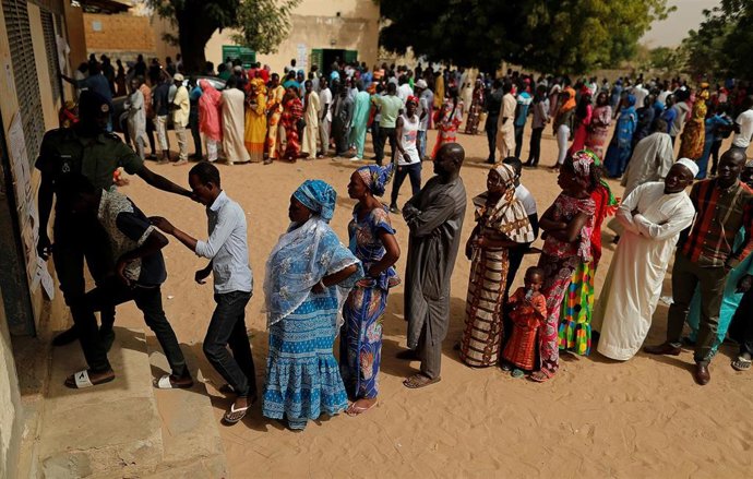 Votación en las elecciones presidenciales en Senegal