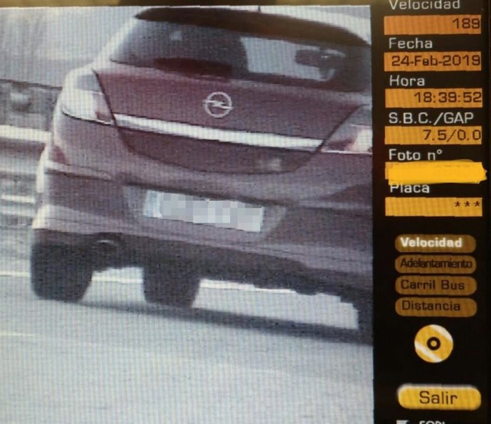 Sancionado por circular a 189 km/h por la A-21 y dar positivo en drogas