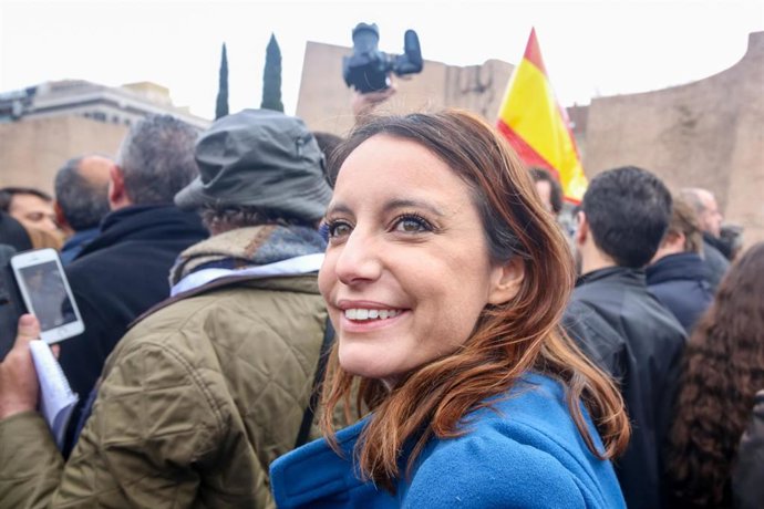 Concentración en la Plaza de Colón (Madrid) bajo el lema 'Por una España unida' 