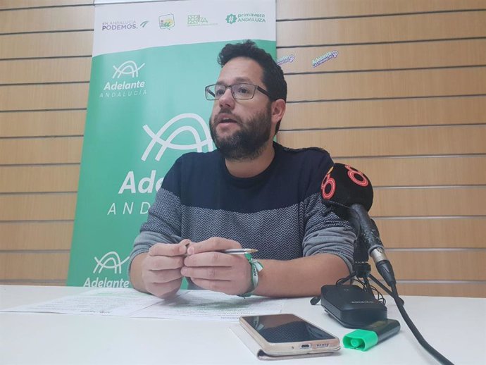 José Ignacio García, parlamentario de Adelante Andalucía por Cádiz, en una image