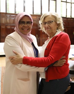 Carmena se reúne con la directora de ONU-Habitat como antesala a ponencia sobre 