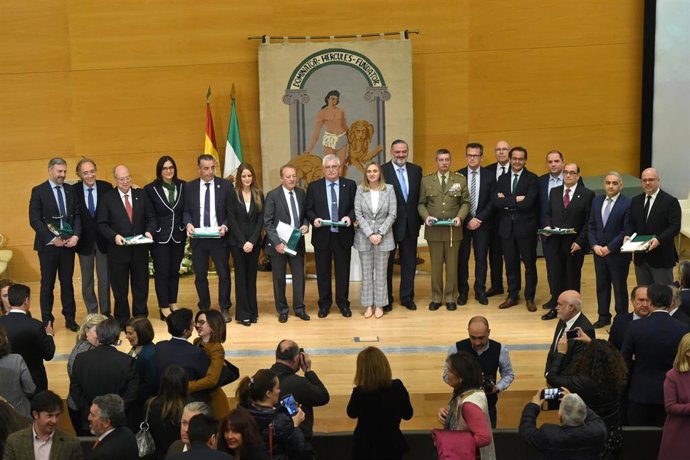 Los homenajeados granadinos por el 28-F