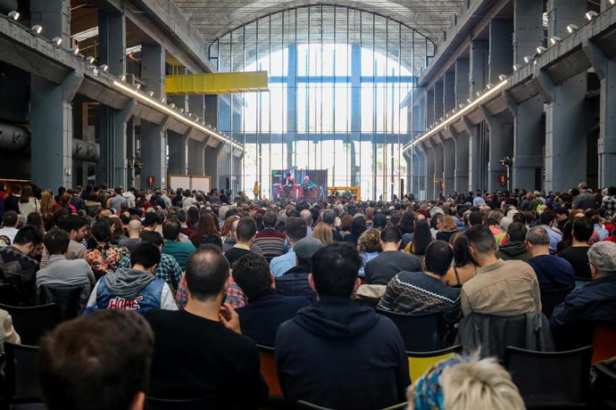 Acto de Más Madrid en La Nave de Villaverde (Madrid)