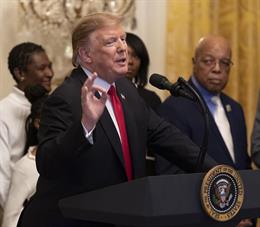 Trump hosts Black History Month reception at White House Trump hosts Black History Month reception at White House