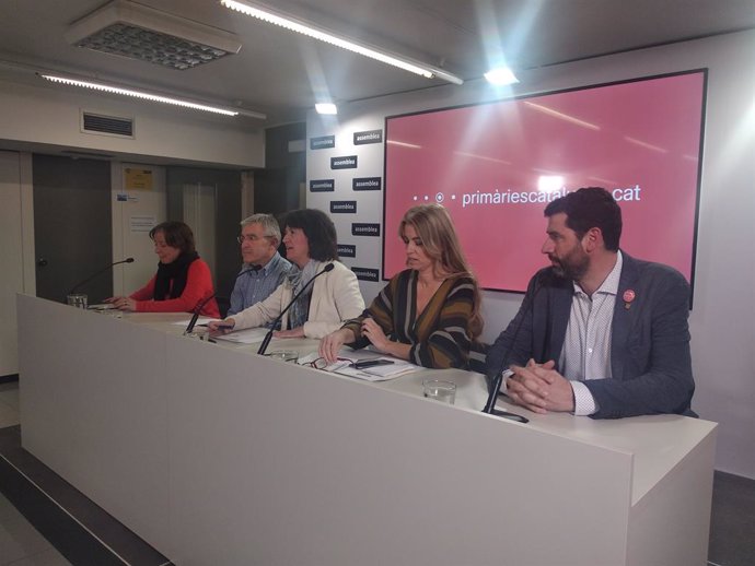 Cristina Pena, Josep Manel Ximenis, Elisenda Paluzie, Anna Arqué i Jordi Pou