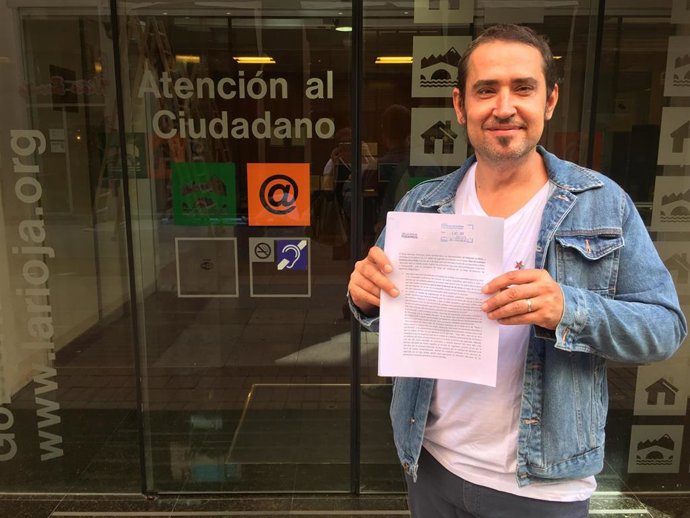 Kiko Garrido de Podemos La Rioja presenta alegaciones paliativos