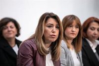 Susana Díaz critica la "cobardía" de Moreno de no "plantearle la cara" a Vox ante el asunto de violencia de género