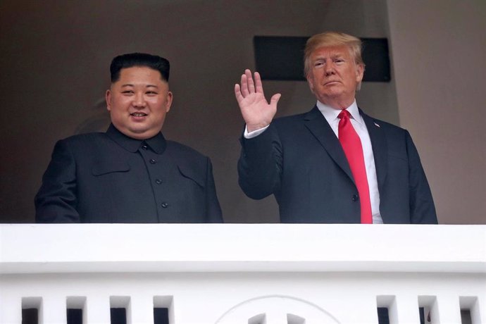 Kim Jong Un y Donald Trump en Singapur