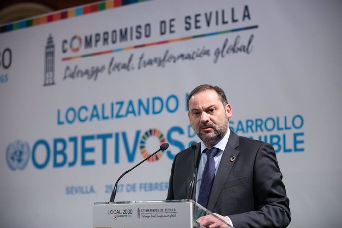  José Luis Ábalos, interviene en la presentación de los Objetivos de Desarrollo 
