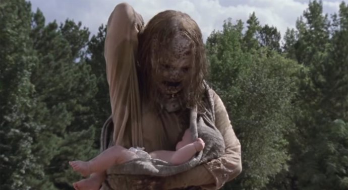 Alpha y un bebé: la escena más atroz de The Walking Dead (Vídeo)