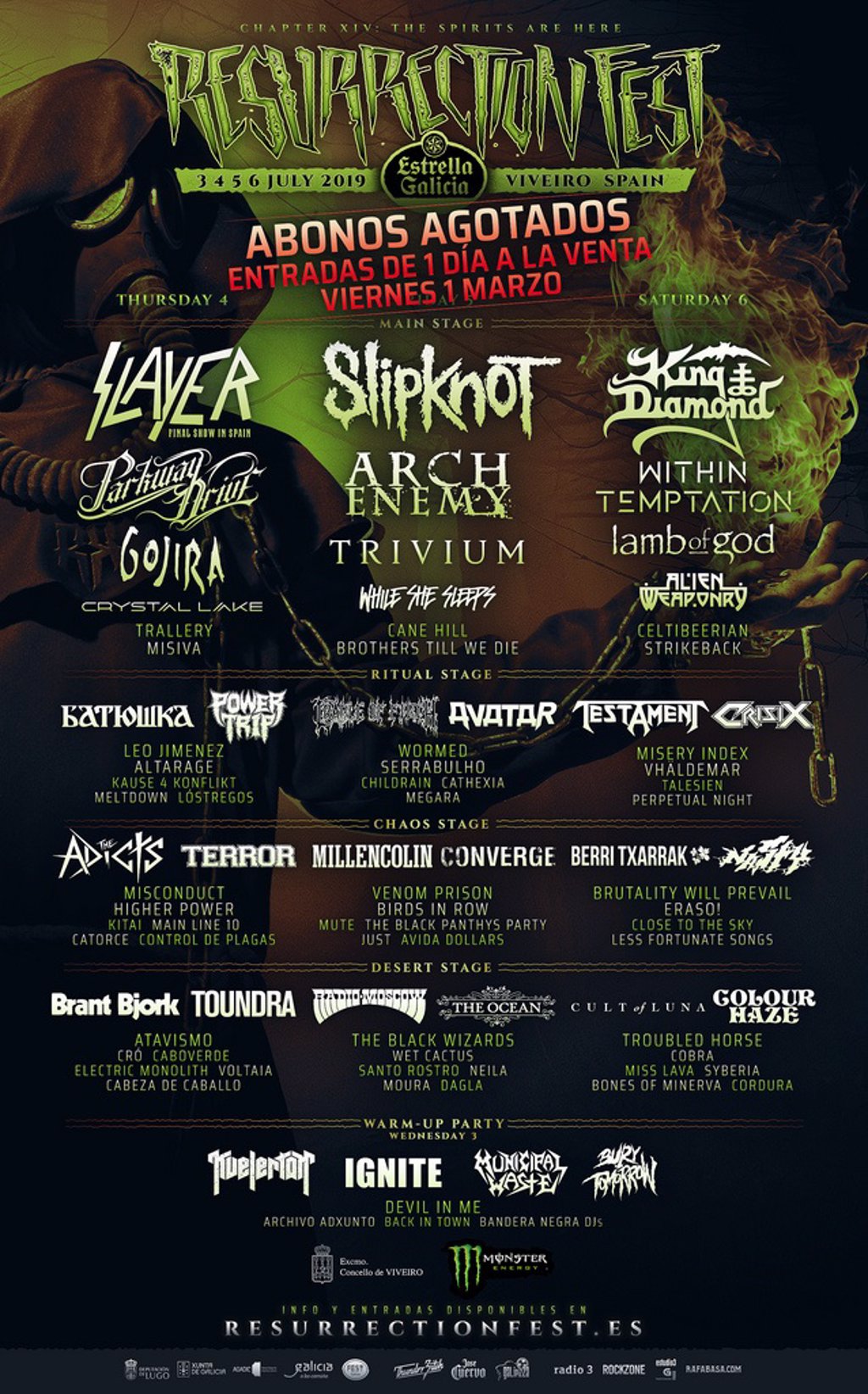 Resurrection Fest Estrella Galicia 2022. (29 - 3 Julio) Avenged Sevenfold, KoRn, Deftones, Sabaton y Bourbon! - Página 2 Fotonoticia_20190226123958_1024