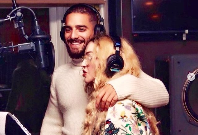Madonna y Maluma graban juntos