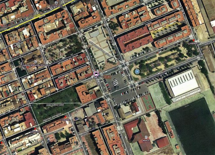 Lugar de los hechos donde se ha producido el apuñalamiento