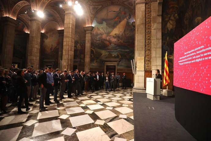 Recepción del Govern a empresas catalanas participantes en el MWC