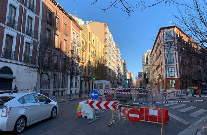 Corte de tráfico en las calles Muro y Gamazo