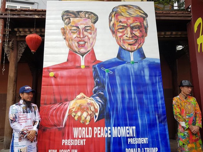 Cartel de Kim Jong Un y Donald Trump