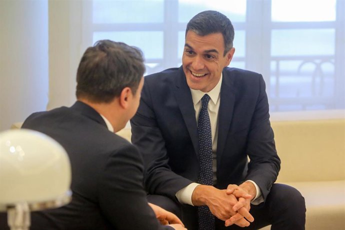Reunión de Pedro Sánchez con el primer ministro de Luxemburgo, Xavier Bettel