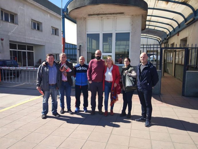 Representantes de CCOO en la reunión con el Grupo Gallardo