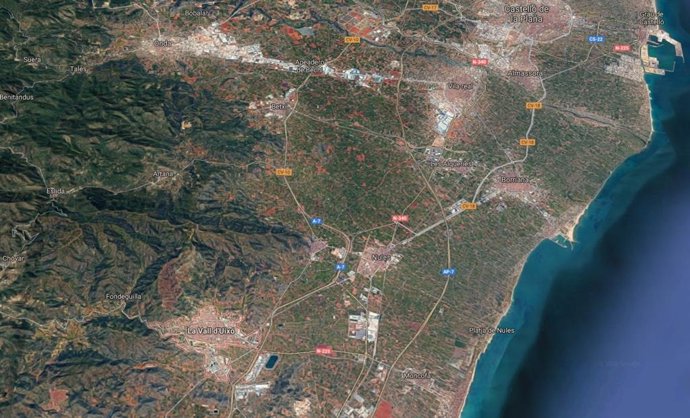 Localización de la Vall d'Uix (Castellón)