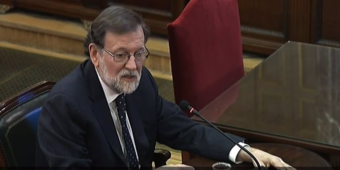 Mariano Rajoy en el judici del procés 
