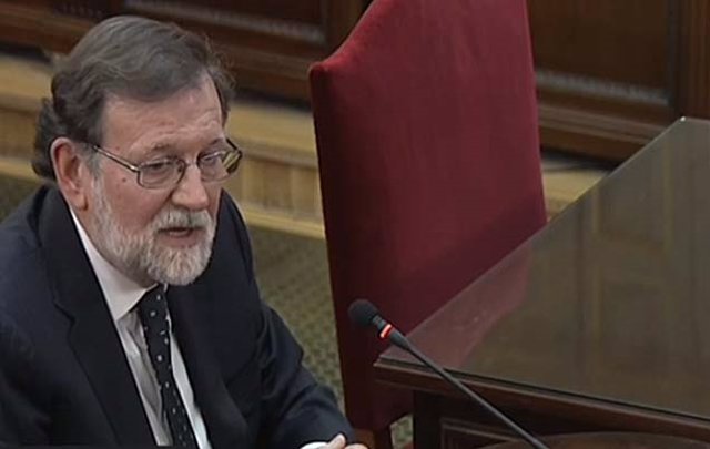 Mariano Rajoy declara en el Tribunal Supremo durante el juicio al 'procés'