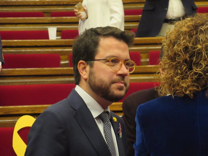 El vicepresident de la Generalitat i conseller d'Economia, Pere Aragons