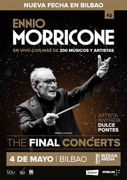 Ennio Morricone actuará el 4 de mayo en el Arena Bizkaia de BEC en su gira de de