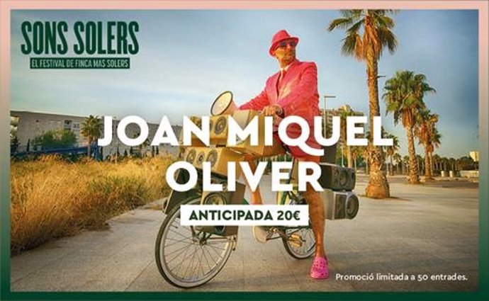 El festival Sons Solers anuncia Joan Miquel Oliver