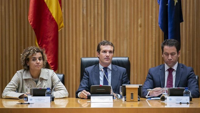 Pablo Casado, Dolors Montserrat, Teodoro García Egea